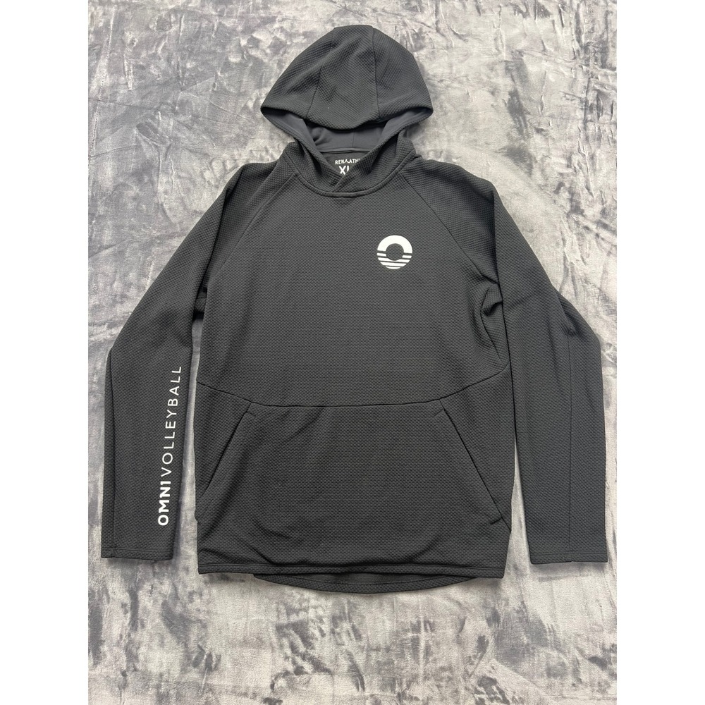 Ren Athletics Omni Volleyball Hoodie Mens XL Black Textured Performance Pullover